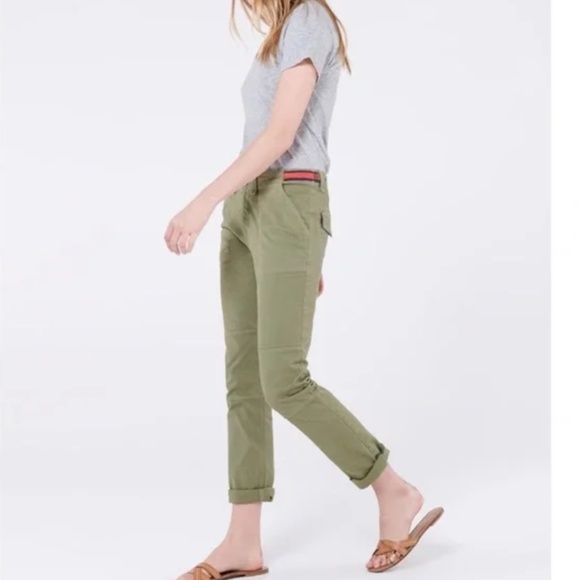 Veronica Beard Adrina Skinny Cargo Pants in Olive Green Size 31 Made in USA - Picture 10 of 10